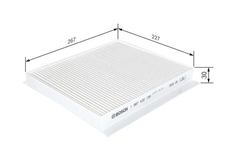 Bosch 1987432158 Filter, cabin air - 1