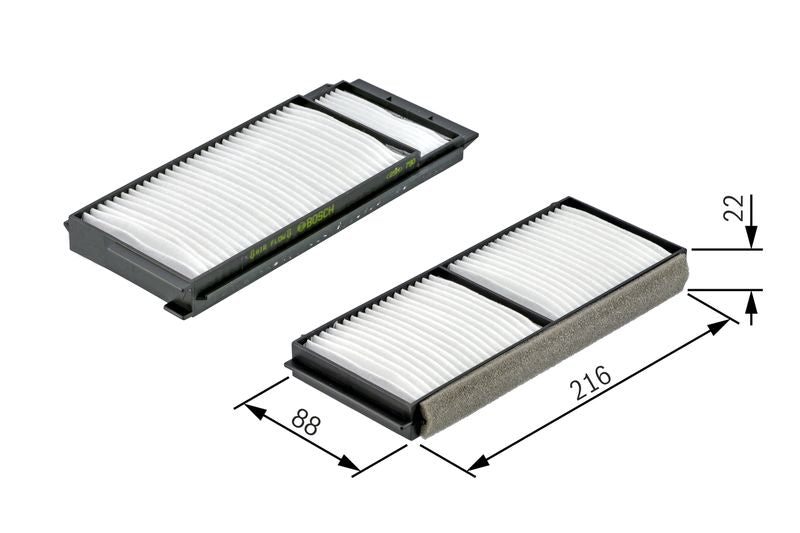Bosch 1987432163 Filter, cabin air - 1