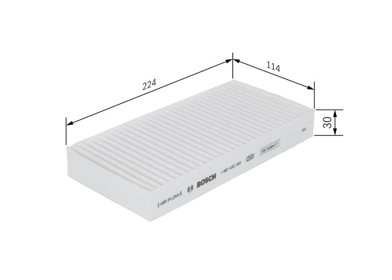 Bosch 1987432184 Filter, cabin air - 1