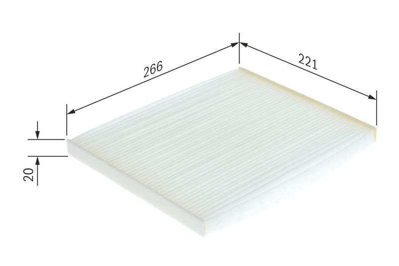 Bosch 1987432188 Filter, cabin air - 1