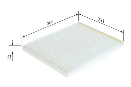 Bosch 1987432188 Filter, cabin air - 1