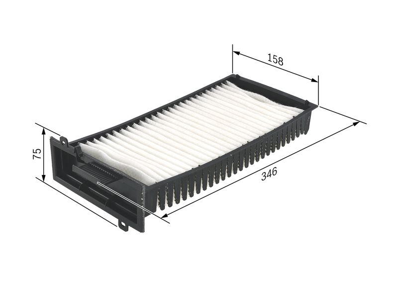 Bosch 1987432198 Filter, cabin air - 1
