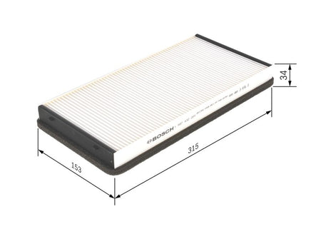 Bosch 1987432200 Filter, cabin air - 1