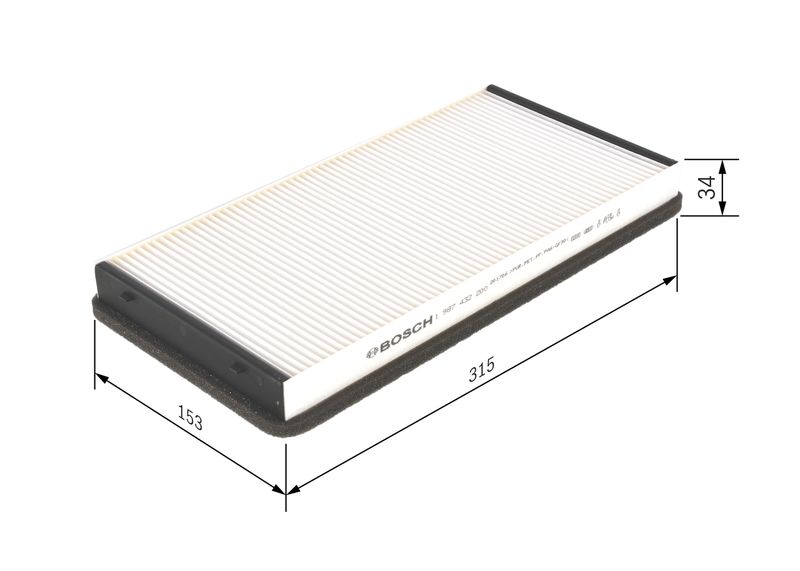 Bosch 1987432200 Filter, cabin air - 1