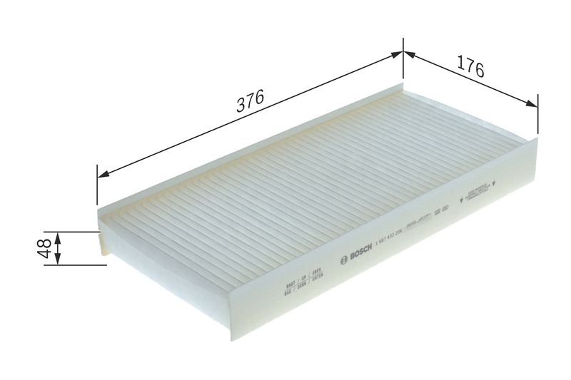Bosch 1987432206 Filter, cabin air - 1