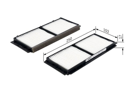 Bosch 1987432209 Filter, cabin air - 1
