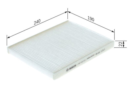 Bosch 1987432215 Filter, cabin air - 1
