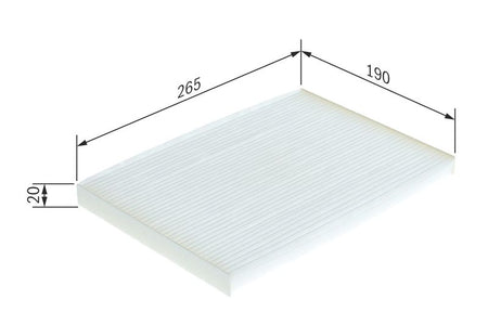 Bosch 1987432238 Filter, cabin air - 1