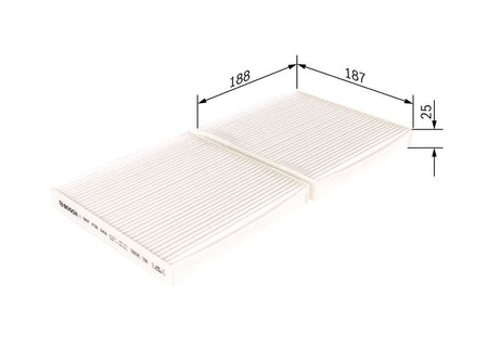 Bosch 1987432242 Filter, cabin air - 1
