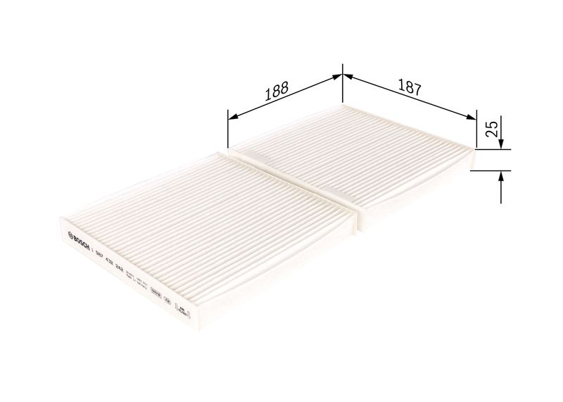 Bosch 1987432242 Filter, cabin air - 1