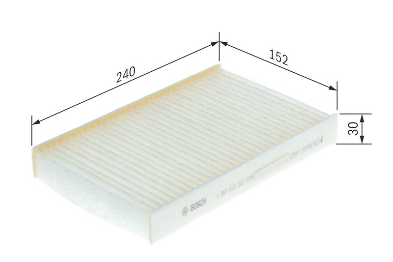 Bosch 1987432247 Filter, cabin air - 1