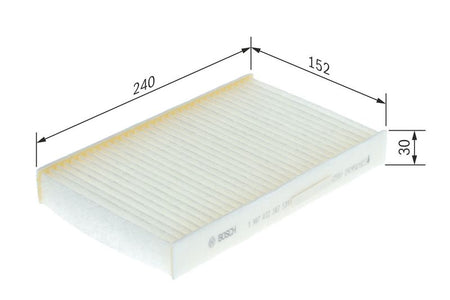 Bosch 1987432247 Filter, cabin air - 1