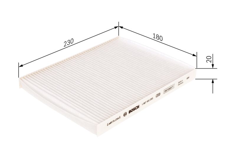 Bosch 1987432253 Filter, cabin air - 1