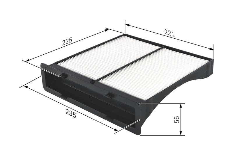 Bosch 1987432262 Filter, cabin air - 1