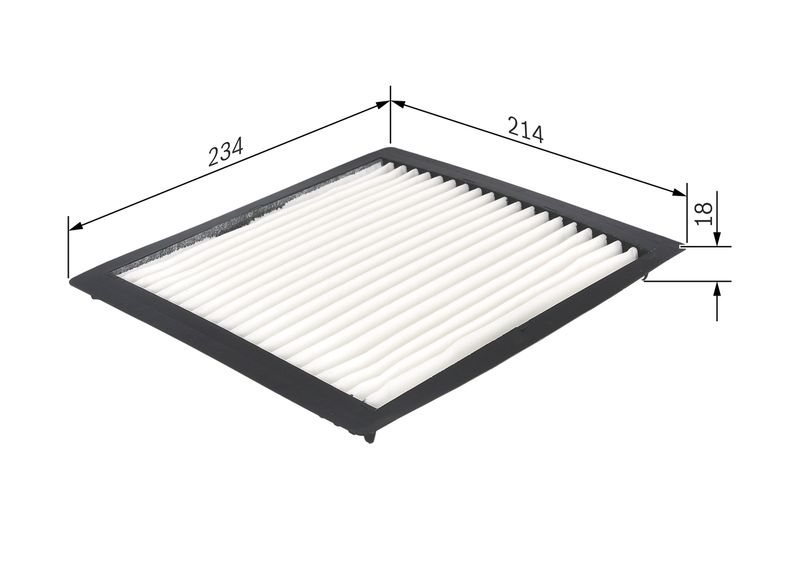 Bosch 1987432263 Filter, cabin air - 1