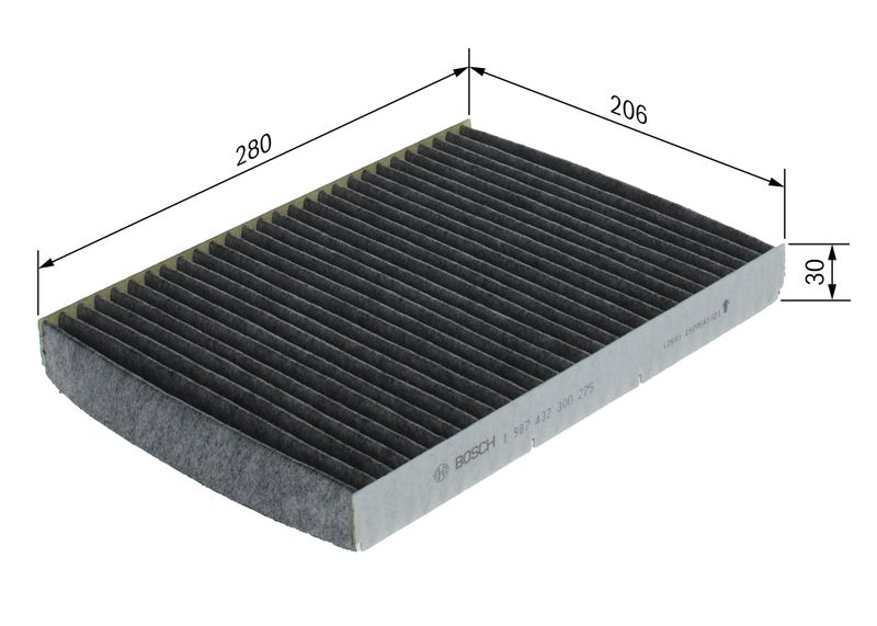 Bosch 1987432300 Filter, cabin air - 1