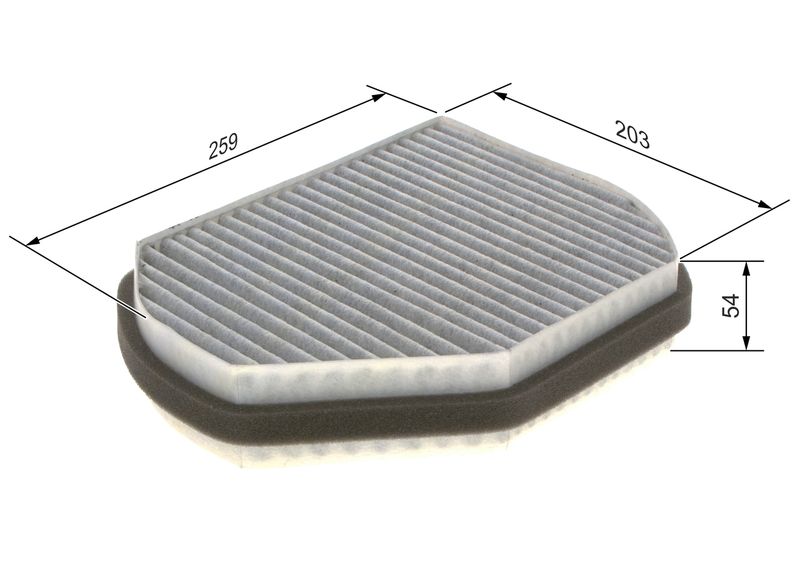 Bosch 1987432301 Filter, cabin air - 1