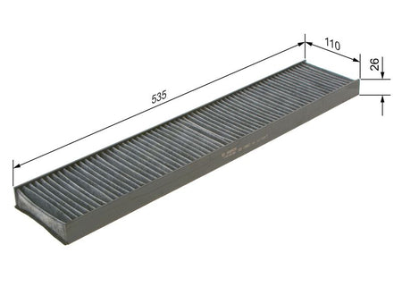 Bosch 1987432328 Filter, cabin air - 1