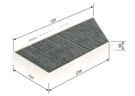 Bosch 1987432348 Filter, cabin air - 1