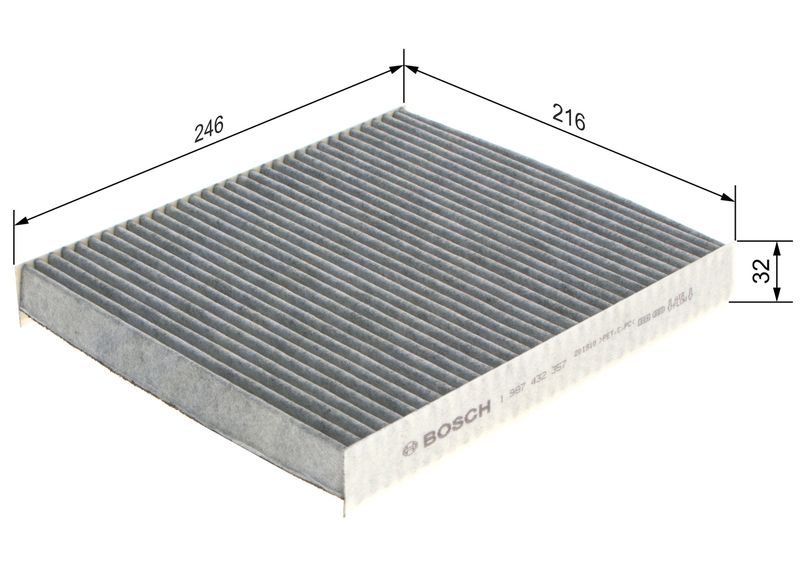 Bosch 1987432357 Filter, cabin air - 1