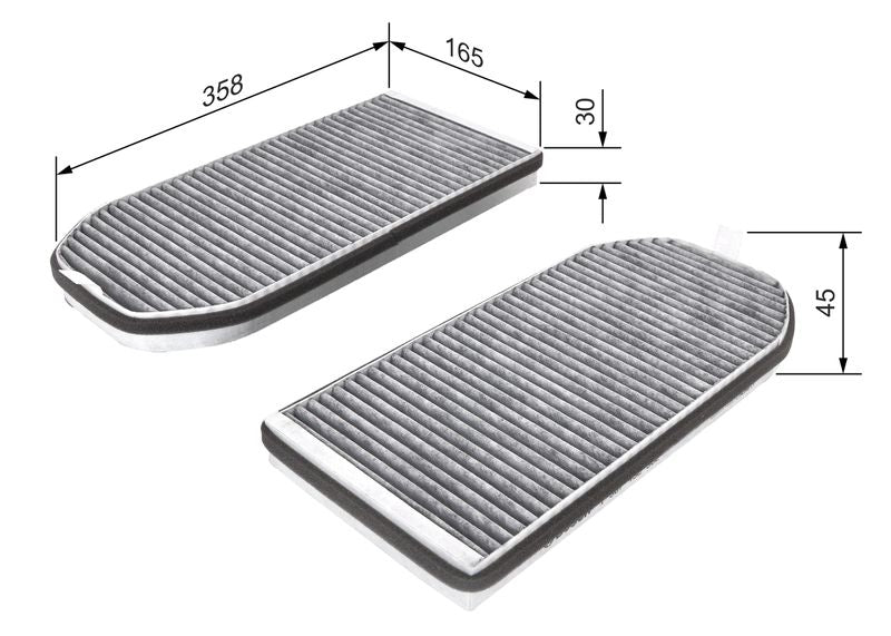 Bosch 1987432362 Filter, cabin air - 1