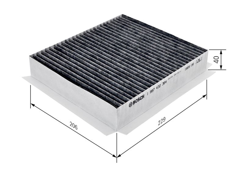 Bosch 1987432364 Filter, cabin air - 1