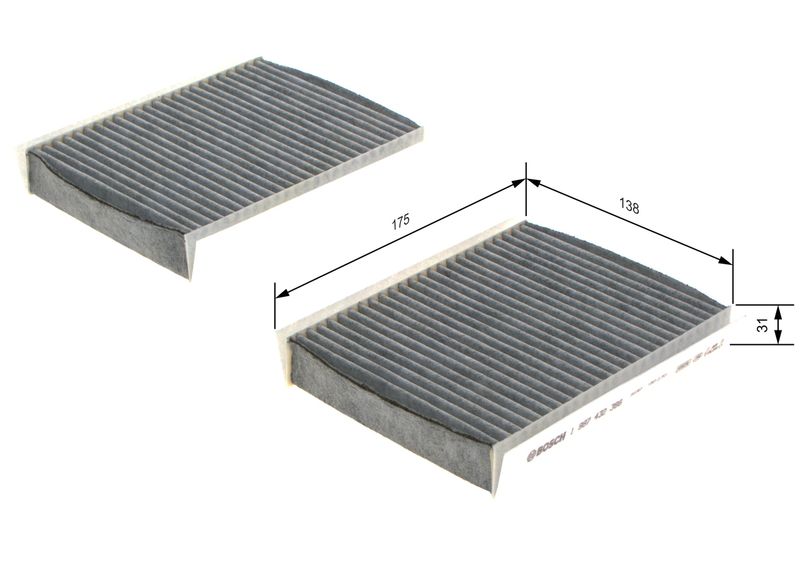Bosch 1987432386 Filter, cabin air - 1
