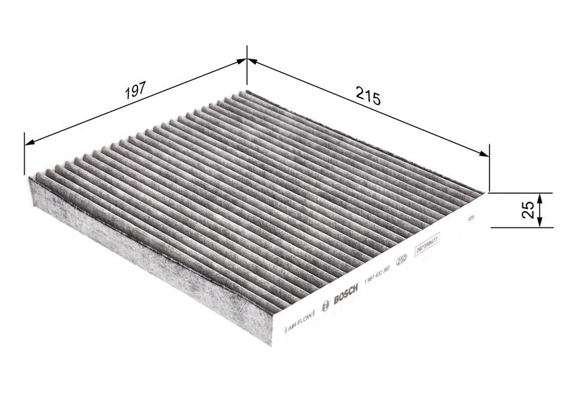 Bosch 1987432392 Filter, cabin air - 1