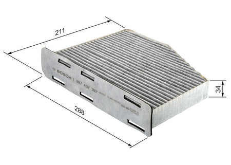 Bosch 1987432397 Filter, cabin air - 1