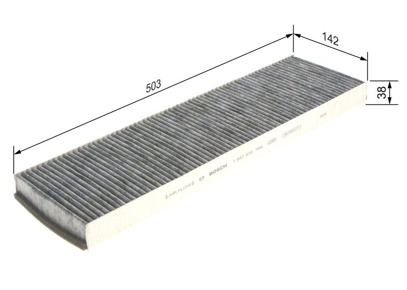 Bosch 1987432399 Filter, cabin air - 1