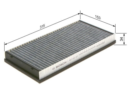 Bosch 1987432407 Filter, cabin air - 1