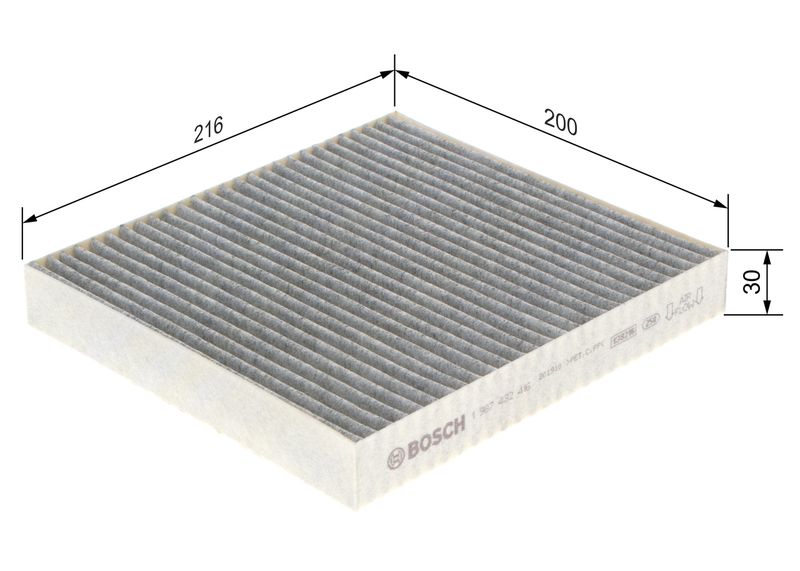 Bosch 1987432416 Filter, cabin air - 1