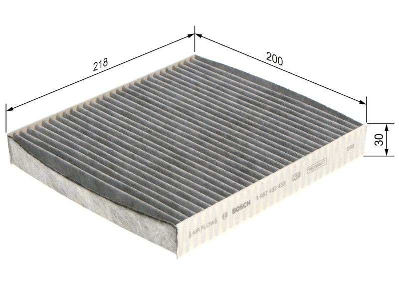 Bosch 1987432433 Filter, cabin air - 1