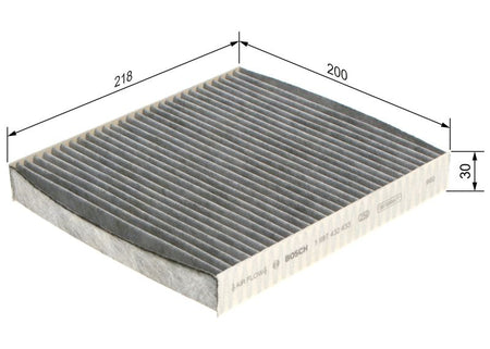 Bosch 1987432433 Filter, cabin air - 1