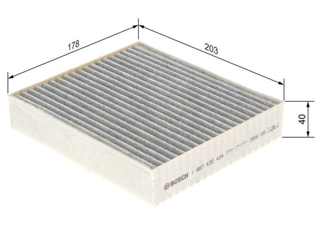 Bosch 1987432434 Filter, cabin air - 1
