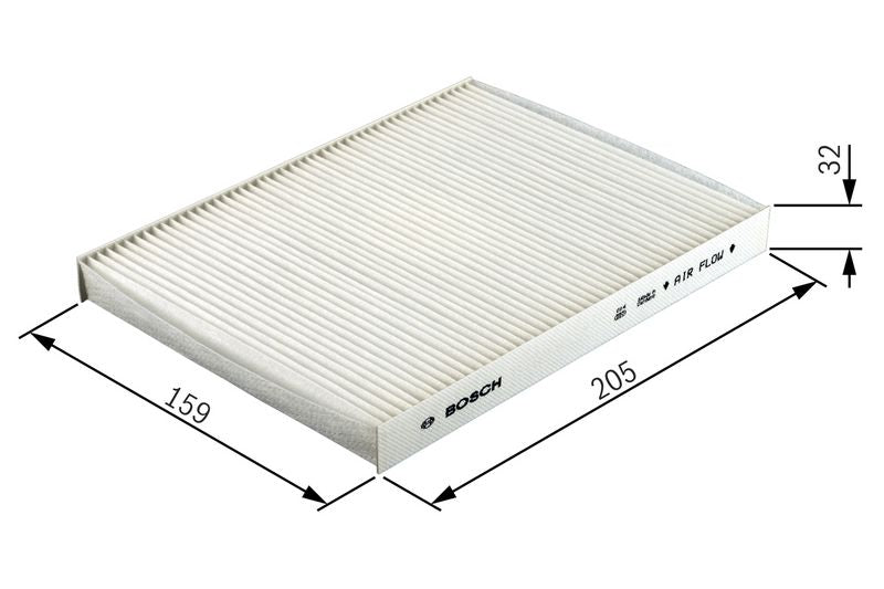 Bosch 1987432436 Filter, cabin air - 1