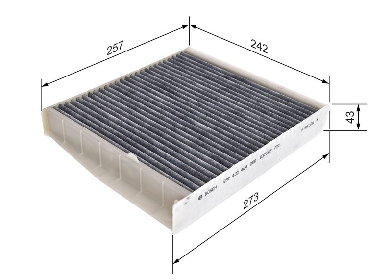 Bosch 1987432464 Filter, cabin air - 1