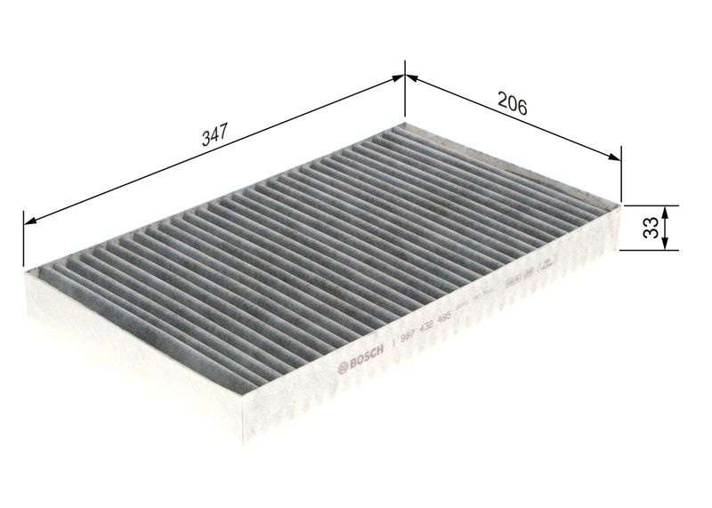 Bosch 1987432495 Filter, cabin air - 1