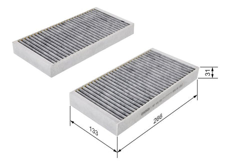 Bosch 1987432500 Filter, cabin air - 1