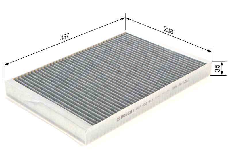 Bosch 1987432513 Filter, cabin air - 1