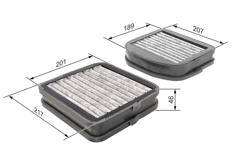 Bosch 1987432533 Filter, cabin air - 1