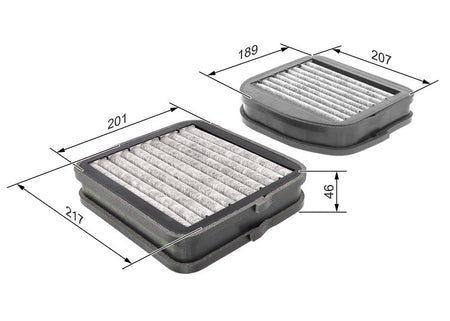 Bosch 1987432533 Filter, cabin air - 1