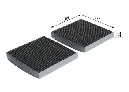 Bosch 1987432542 Filter, cabin air - 5