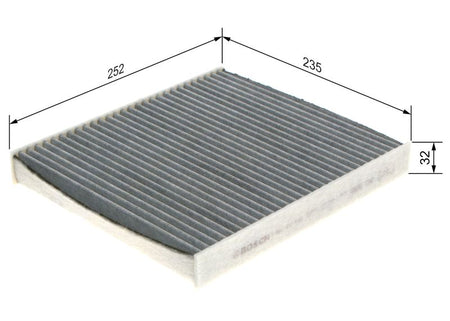 Bosch 1987432543 Filter, cabin air - 1