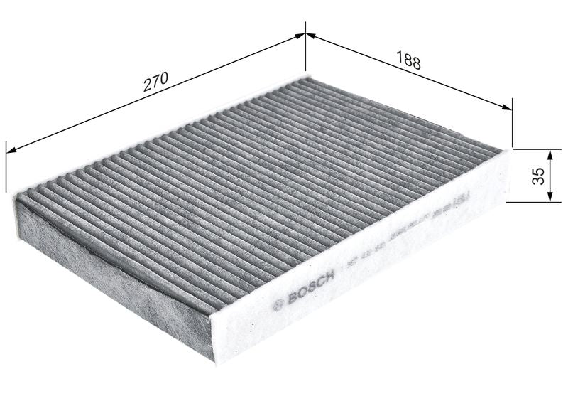 Bosch 1987432549 Filter, cabin air - 1