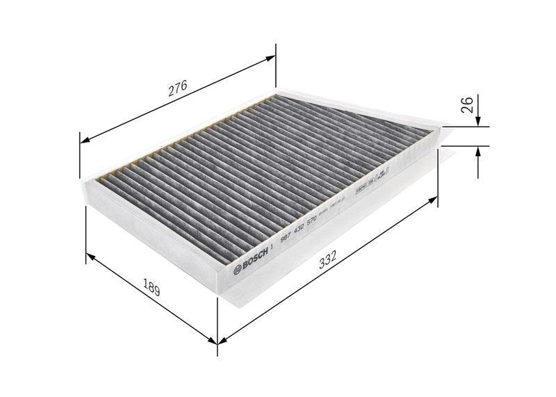 Bosch 1987432570 Filter, cabin air - 1