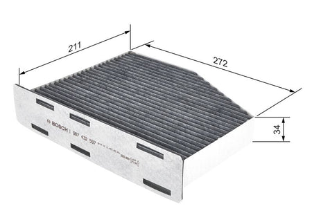 Bosch 1987432597 Filter, cabin air - 1