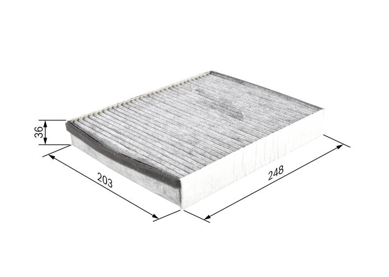 Bosch 1987432598 Filter, cabin air - 1