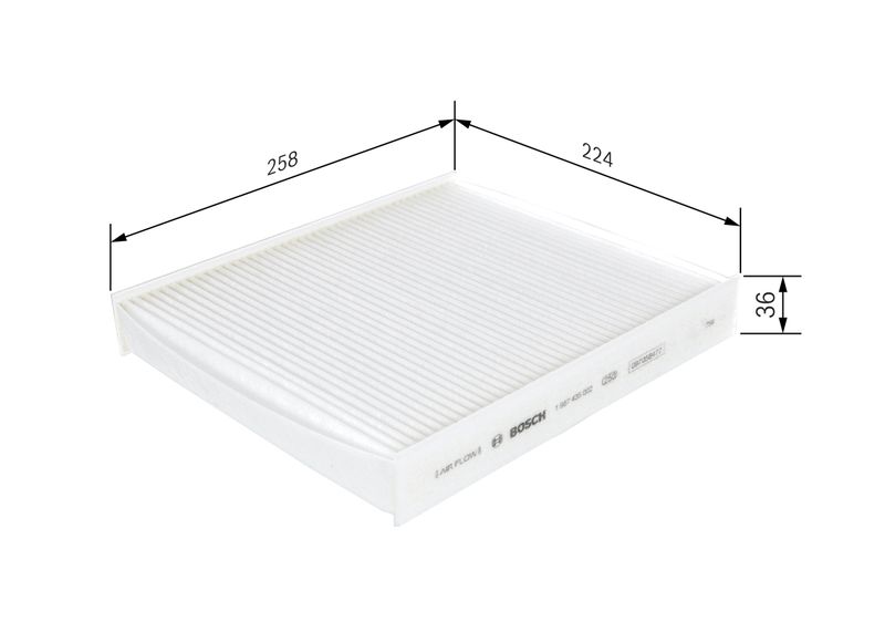 Bosch 1987435002 Filter, cabin air - 1