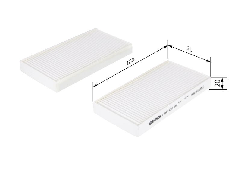 Bosch 1987435008 Filter, cabin air - 1